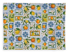 Load image into Gallery viewer, Mediterranean Stamps Pattern - Blanket