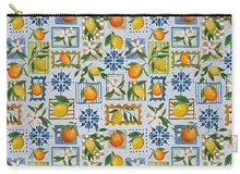 Load image into Gallery viewer, Mediterranean Stamps Pattern - Zip Pouch
