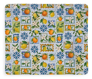Mediterranean Stamps Pattern - Blanket