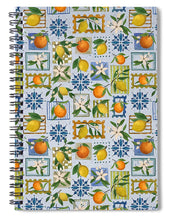 Load image into Gallery viewer, Mediterranean Stamps Pattern - Spiral Notebook