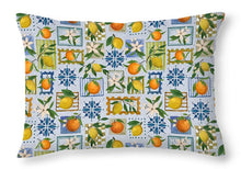 Load image into Gallery viewer, Mediterranean Stamps Pattern - Throw Pillow