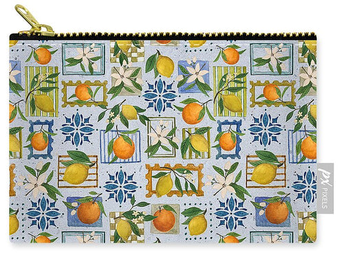 Mediterranean Stamps Pattern - Zip Pouch