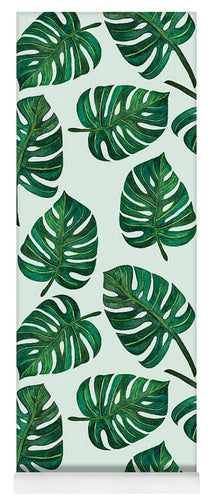 Monstera Watercolor Pattern - Yoga Mat