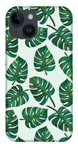 Monstera Watercolor Pattern - Phone Case