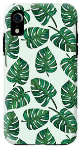 Monstera Watercolor Pattern - Phone Case