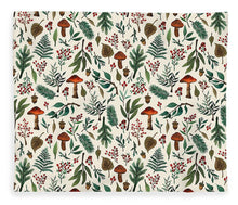 Load image into Gallery viewer, Mushroom Forest Pattern - Blanket