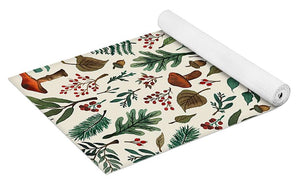 Mushroom Forest Pattern - Yoga Mat