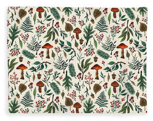 Mushroom Forest Pattern - Blanket