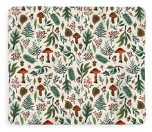 Load image into Gallery viewer, Mushroom Forest Pattern - Blanket