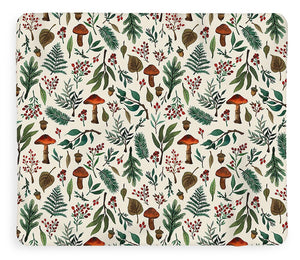 Mushroom Forest Pattern - Blanket