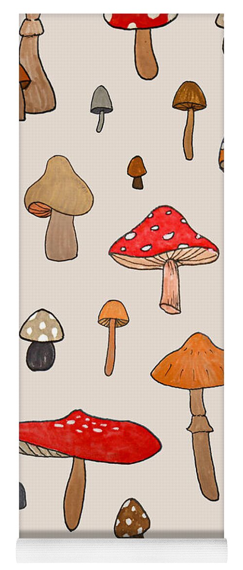 Mushroom Pattern - Yoga Mat