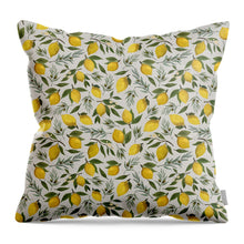 Load image into Gallery viewer, Olive and Lemon Pattern - Throw Pillow