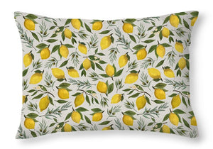 Olive and Lemon Pattern - Throw Pillow