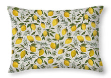 Load image into Gallery viewer, Olive and Lemon Pattern - Throw Pillow