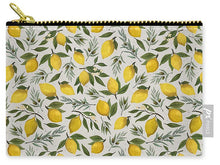 Load image into Gallery viewer, Olive and Lemon Pattern - Zip Pouch