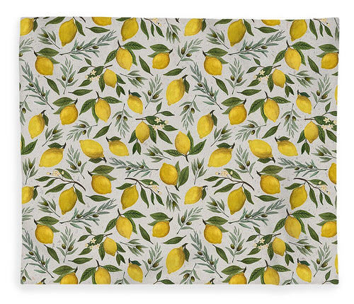Olive and Lemon Pattern - Blanket