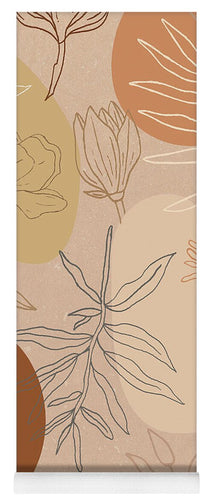 Orange Abstract Desert Pattern - Yoga Mat
