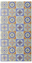 Load image into Gallery viewer, Orange and Blue Tile Pattern - Bath Towel