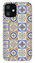 Load image into Gallery viewer, Orange and Blue Tile Pattern - Phone Case