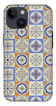 Load image into Gallery viewer, Orange and Blue Tile Pattern - Phone Case