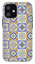 Load image into Gallery viewer, Orange and Blue Tile Pattern - Phone Case
