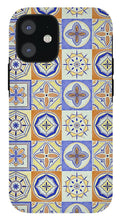 Load image into Gallery viewer, Orange and Blue Tile Pattern - Phone Case