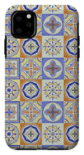Load image into Gallery viewer, Orange and Blue Tile Pattern - Phone Case