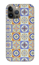 Load image into Gallery viewer, Orange and Blue Tile Pattern - Phone Case