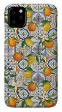 Load image into Gallery viewer, Orange and Lemon Tile Pattern - Phone Case