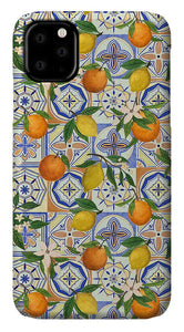 Orange and Lemon Tile Pattern - Phone Case