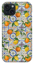 Load image into Gallery viewer, Orange and Lemon Tile Pattern - Phone Case