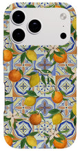 Load image into Gallery viewer, Orange and Lemon Tile Pattern - Phone Case