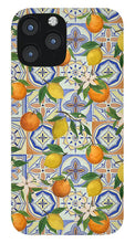 Load image into Gallery viewer, Orange and Lemon Tile Pattern - Phone Case