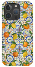 Load image into Gallery viewer, Orange and Lemon Tile Pattern - Phone Case