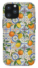Load image into Gallery viewer, Orange and Lemon Tile Pattern - Phone Case