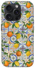 Load image into Gallery viewer, Orange and Lemon Tile Pattern - Phone Case