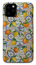 Load image into Gallery viewer, Orange and Lemon Tile Pattern - Phone Case