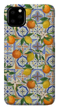 Load image into Gallery viewer, Orange and Lemon Tile Pattern - Phone Case