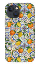 Load image into Gallery viewer, Orange and Lemon Tile Pattern - Phone Case