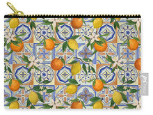 Load image into Gallery viewer, Orange and Lemon Tile Pattern - Zip Pouch