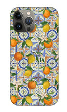 Load image into Gallery viewer, Orange and Lemon Tile Pattern - Phone Case