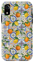 Load image into Gallery viewer, Orange and Lemon Tile Pattern - Phone Case