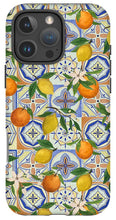 Load image into Gallery viewer, Orange and Lemon Tile Pattern - Phone Case