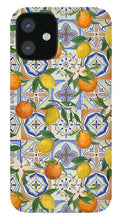 Load image into Gallery viewer, Orange and Lemon Tile Pattern - Phone Case