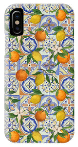 Orange and Lemon Tile Pattern - Phone Case