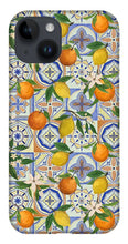 Load image into Gallery viewer, Orange and Lemon Tile Pattern - Phone Case