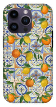 Load image into Gallery viewer, Orange and Lemon Tile Pattern - Phone Case