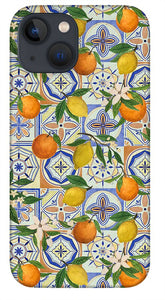 Orange and Lemon Tile Pattern - Phone Case