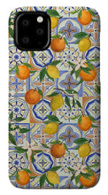 Load image into Gallery viewer, Orange and Lemon Tile Pattern - Phone Case