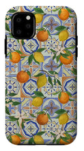 Load image into Gallery viewer, Orange and Lemon Tile Pattern - Phone Case